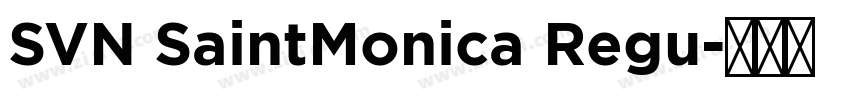 SVN SaintMonica Regu字体转换